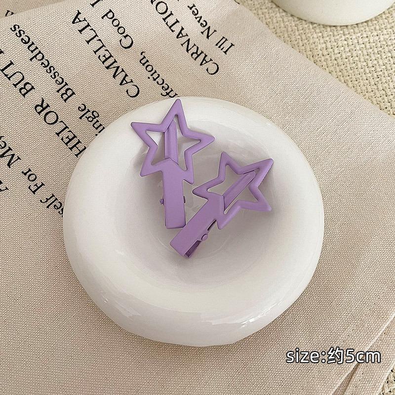 Geometric Star Metal Hairpins Women Girls Kids Hair Clips Pins Barrettes Accessories Hairgrips Headdress Headwear Ornament