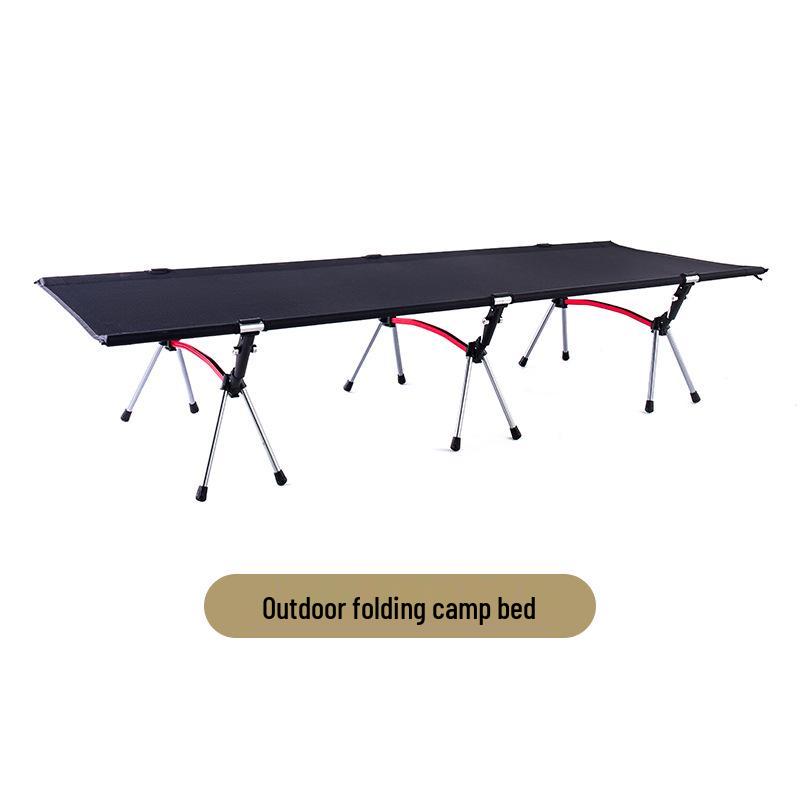 Adjustable Aluminum Alloy Folding Camping Cot - Portable and Lightweight, 80x210 Cm