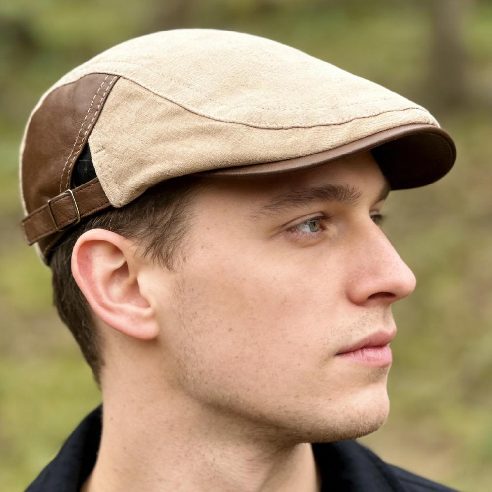 Nuovo Stile Unisex Berretti Piatto Vintage in Pelle Scamosciata Cappello Classico Newsboy Per Uomo Donna Quotidiano Casual & Stile Retro da Esterno Cappelli