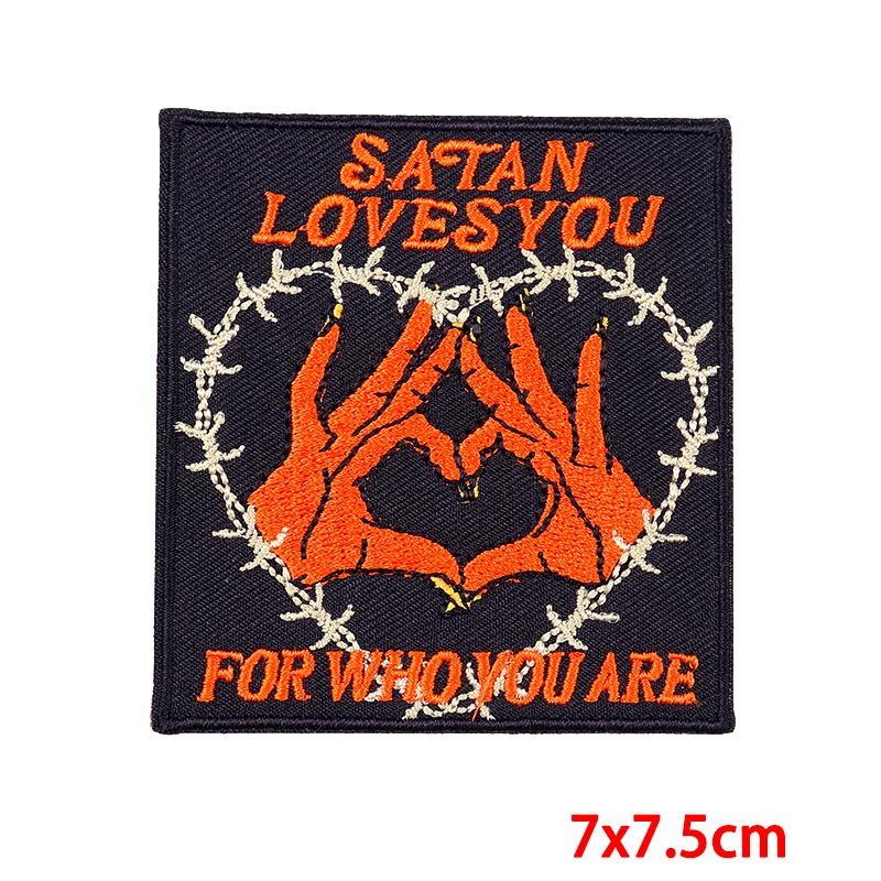Embroidered Patches Diy Letter Slogan Patch Iron On Patches For Clothing Thermoadhesive Patches For Clothes Jackets Hats Badges