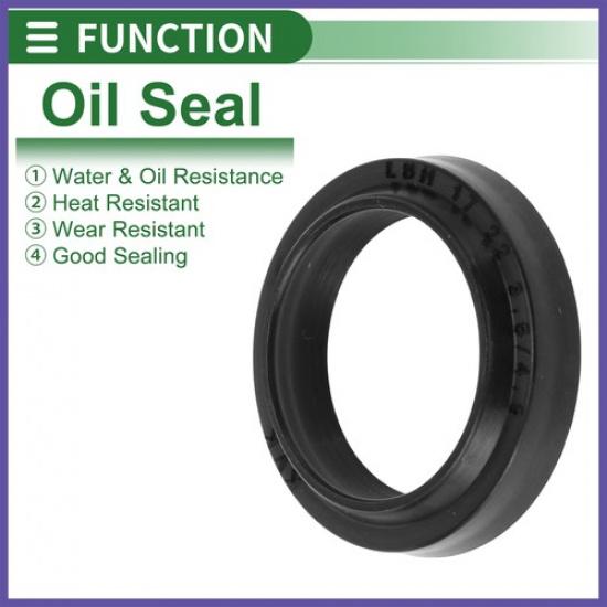 Wellendichtring Dichtring Rotationswellendichtung NBR Gummi 17x22x3.5mm Schwarz 5 Stück