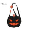 Waterproof Pumpkin Purse Cute Crossbody Bag, Halloween Trick or Treat Fashionable Novelty Bag Lightweight with Adjustable Strap for Women Kids Handbag