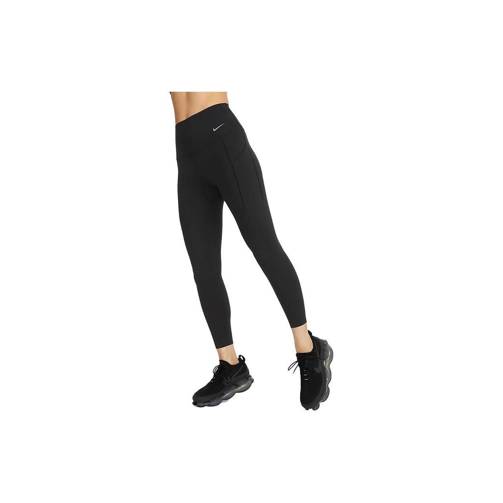 Nike Logo Print Breathable Sport Leggings Women Bottoms Black DQ5898-010