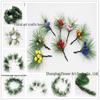Snowflake Jute Rope & Red Berry Christmas Bouquet DIY Wreath Accessories