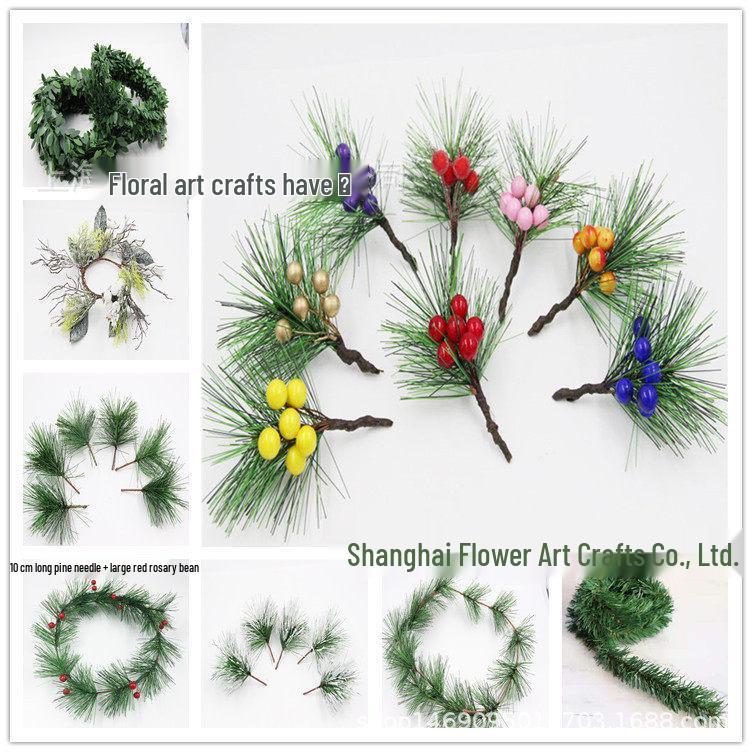 Snowflake Jute Rope & Red Berry Christmas Bouquet DIY Wreath Accessories