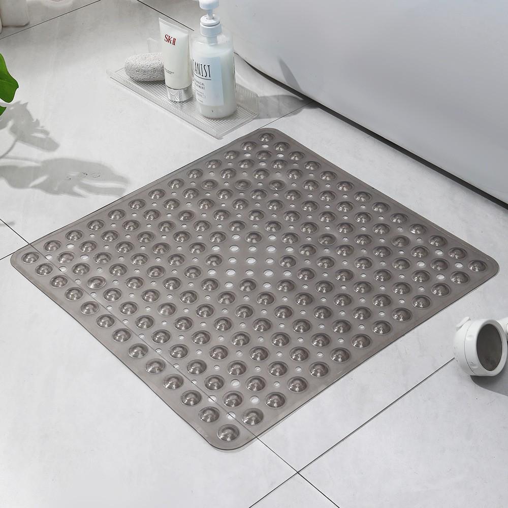 PVC5353 Non-slip Bubble Shower Mat with Suction Cups - Fall Prevention and Water Leakage Protection.