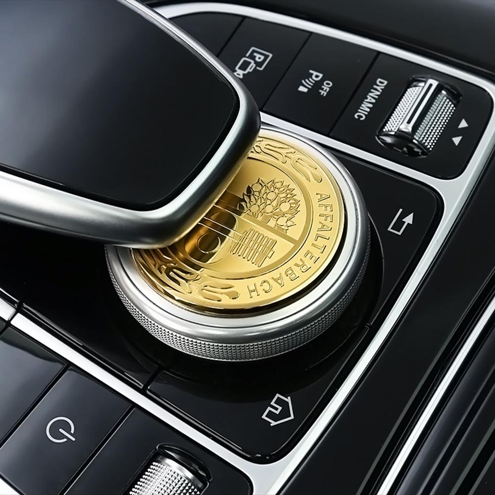 For Benz W126 Auto Decoation Sticker Car Start Button Steering Wheel Emblem Decal Accessories For Mercedes Benz AMG W204 W205 W176 GLK CLA GLA