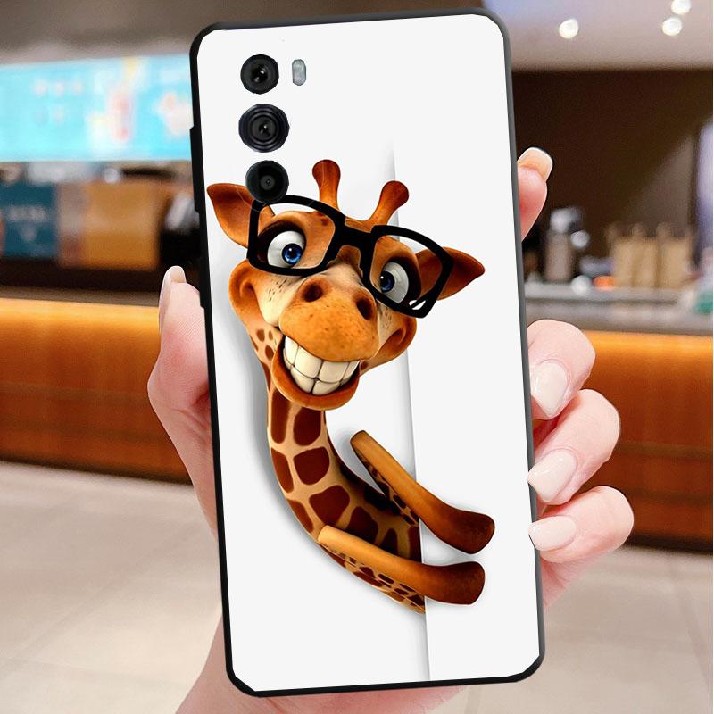 Telefoonhoesje Voor Motorola Edge 50 40 Pro 60 50 40 30 Ultra Neo Fusion Moto G85 G72 G53 G54 G84 G13 G32 Giraffe Anime