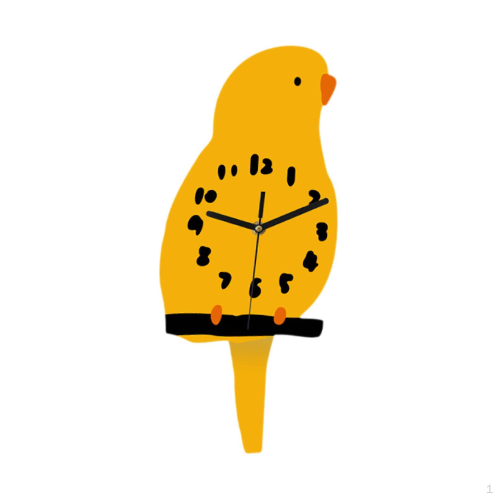 

Настенные часы с животными, коллекция украшений для детской комнаты, не тикающие, декоративные для жёлтый