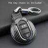 Carbon Fiber Car Key Fob Cover Case Chain Ring For Mini Cooper S One Countryman Clubman F54 F55 F56 F57 F60