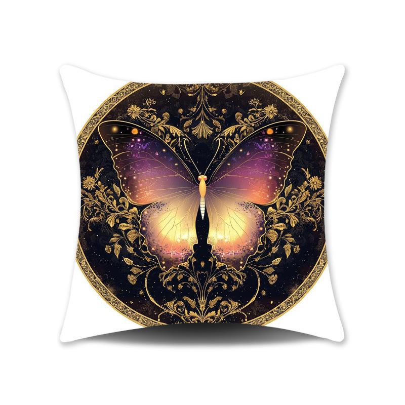 Moda Padrão Elefante Borboleta Capa de Almofada para Quarto Estampada Decoração de Casa Almofada Almofada de Sofá Capa de Almofada Presente