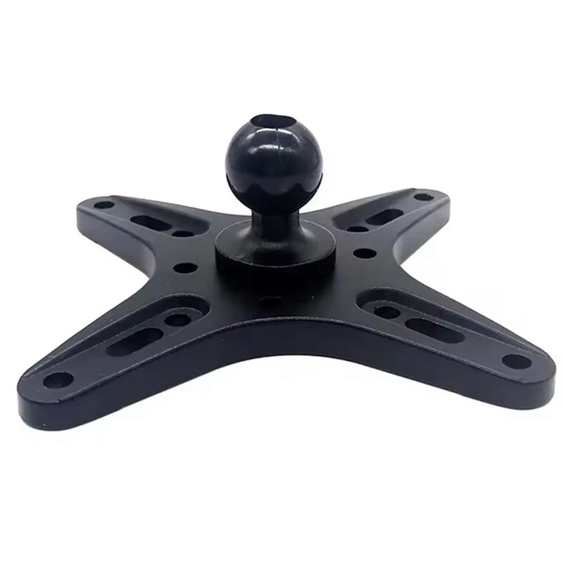 Univerzálny prenosný držiak monitora s adaptérom, doska s guľovou hlavou 1"/1,5" pre 100x100mm 75x75mm, Montáž na nástenné rameno