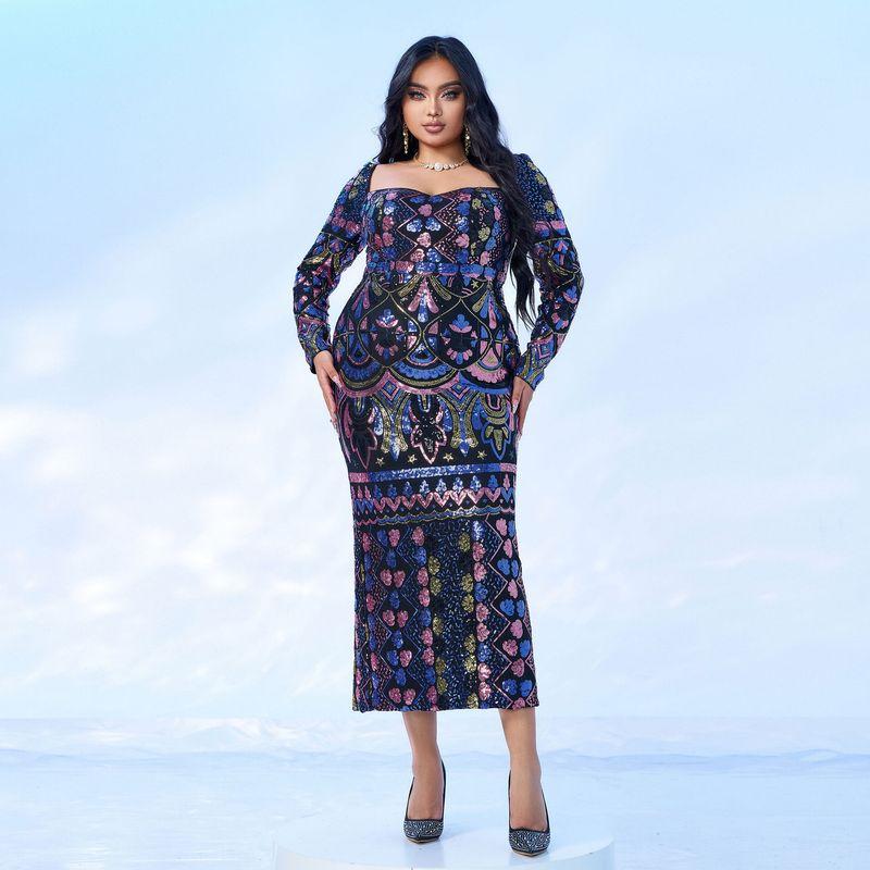 Plus Size Dress for Fat Girls, European and American Style Dress, Birthday Party Dress, Plus Size Dress Black 1XL