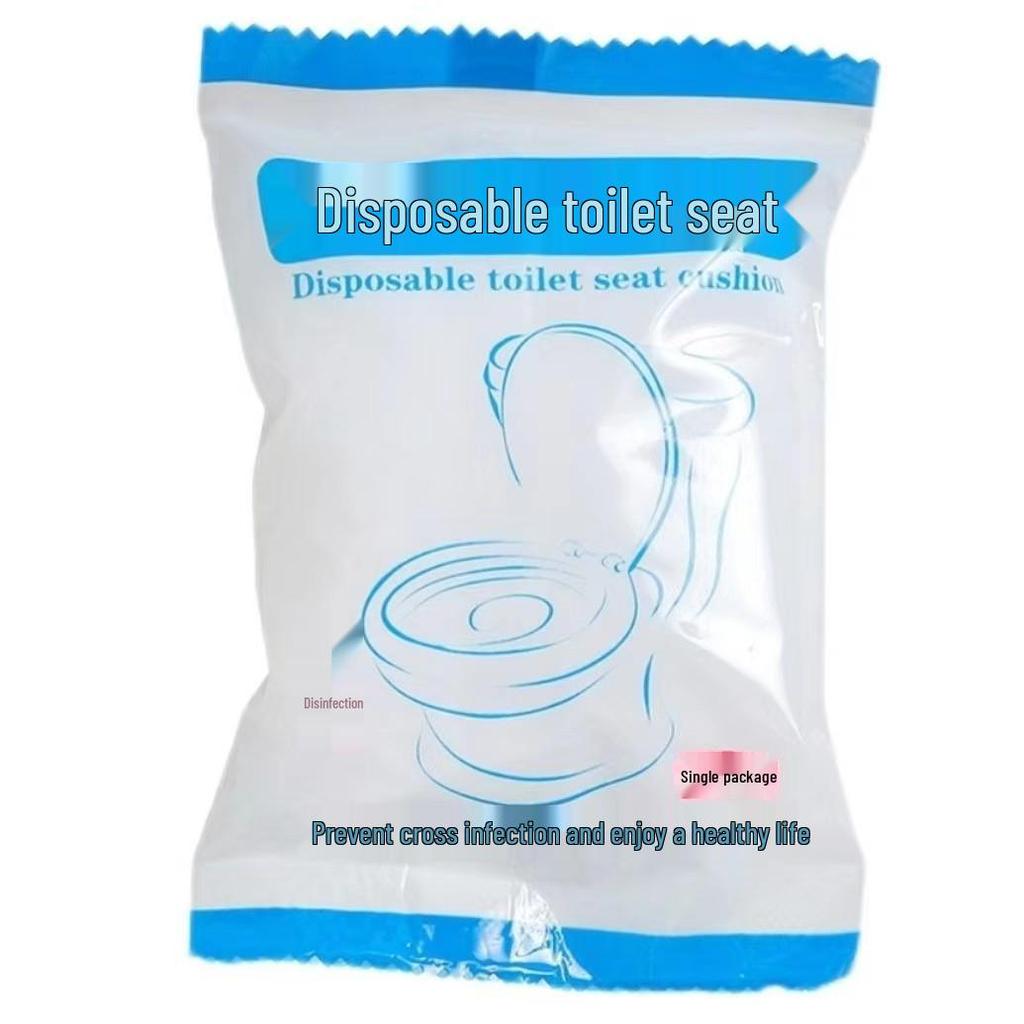Double-Layer Disposable Waterproof Toilet Cover for Travel and Hotel Use