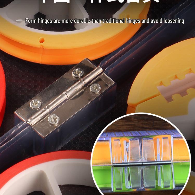 8-Axis Fishing Line Organizer: Large Spool Storage Box for Tackle and Accessories
