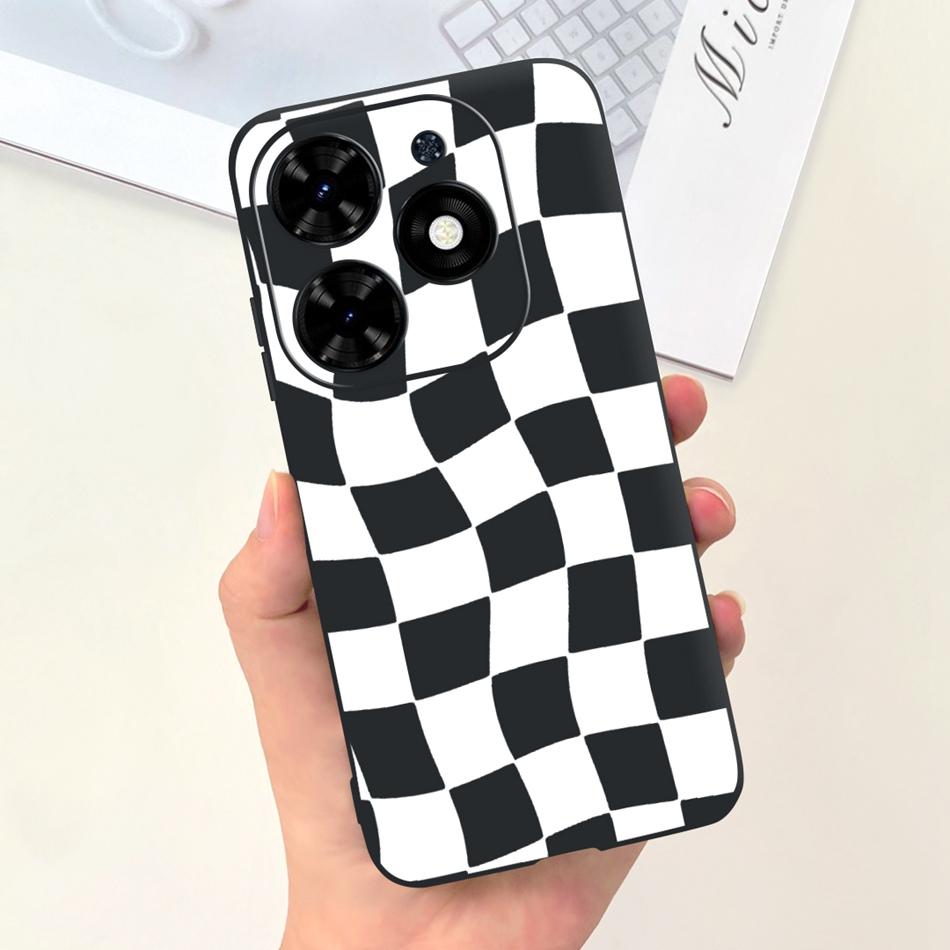 For Tecno Spark Go 2024 Case Cute Flower Love Pattern Candy Color Soft Silicon Slim Phone Back Cover For Spark Go (2024) BG6