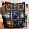 Cybernetic Rooster Gallery 2D Flat Pattern Flannel Blanket, High Quality All Seasons, Home Decor, Warmth and Comfort, Perfect for Christmas Gifts.