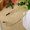 Fashion Single Row Handmade Girls Headband Rhinestones Women Hair Hoop Headwear