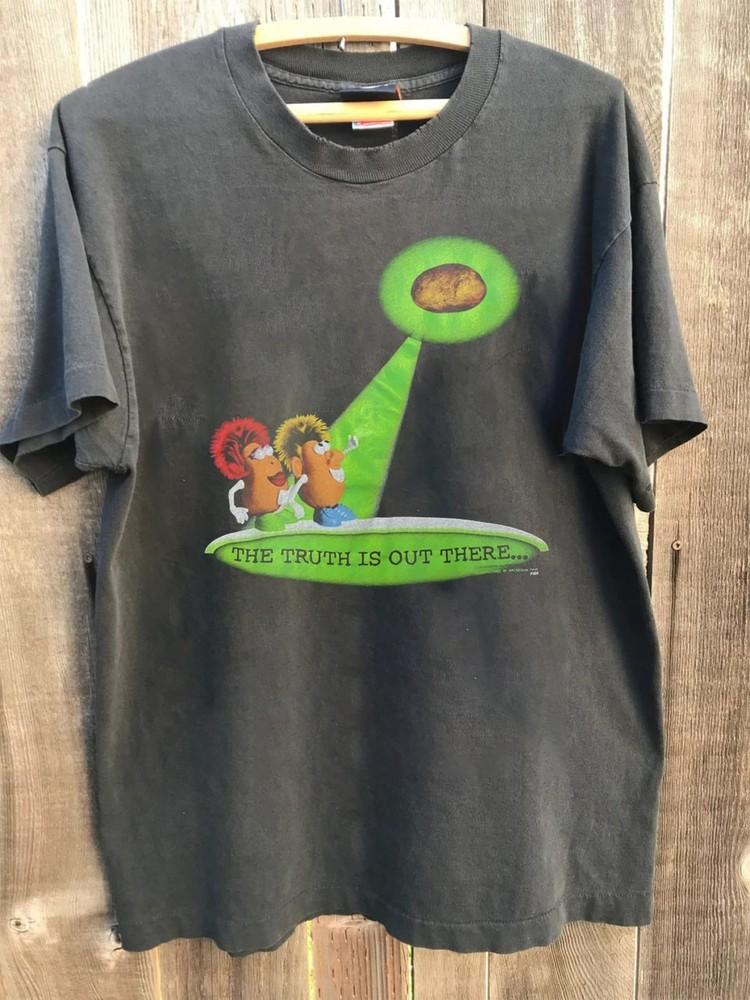 The Truth is Out There...  X-Files  Chacoal Color Reprint Shirt  AN48137 Unisex T-Shirt S