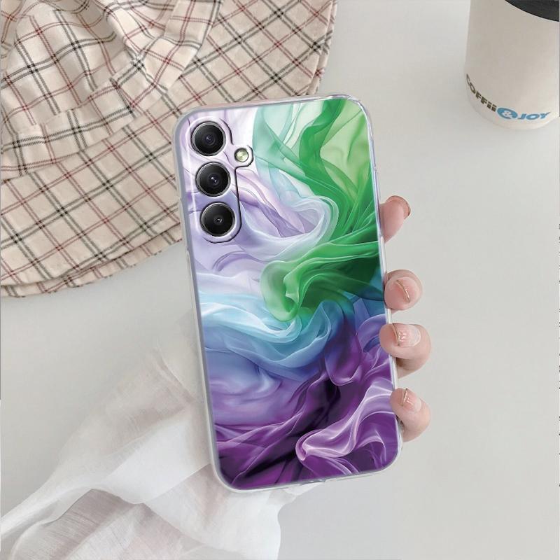 

Модный мягкий прозрачный силиконовый чехол для Xiaomi Redmi Note 13 14T 15 Samsung A55 A35 S24 FE S25 iPhone Huawei Honor 200 Camera Защитный противоударный чехол iPhone 15 Plus