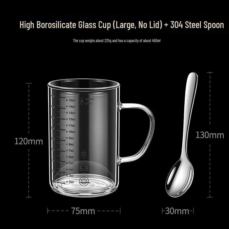 Xihe Borosilicate Glass Measuring Cup with Scale