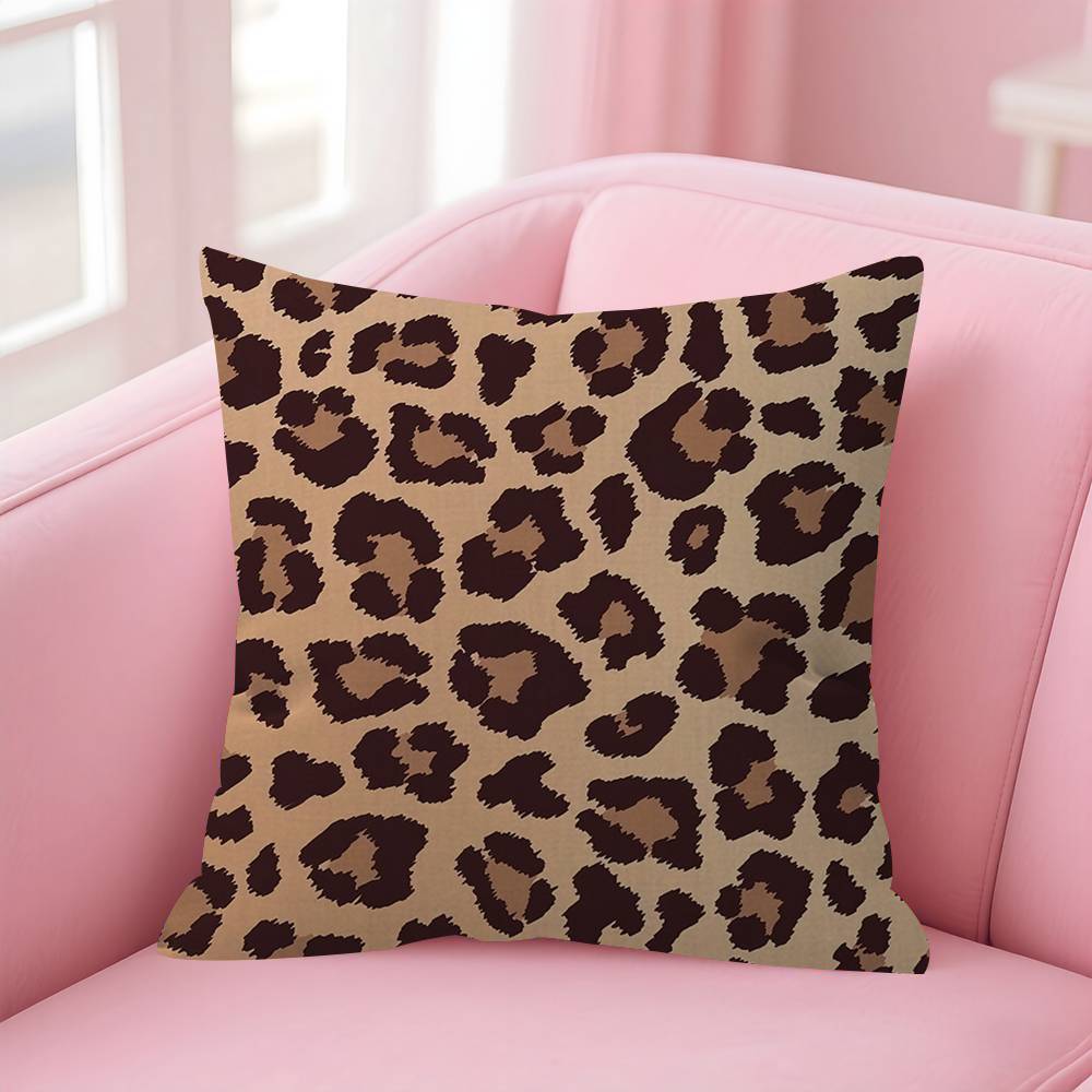 Luxury Leopard Pillow Cushion Cover Pillowcase Living Room Sofa Home Decor Customized