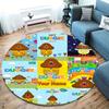 Hey Duggee Custom Name Round Area Rug,Carpet Rug for Living Room Bedroom Sofa Playroom Decor,Non-slip Floor Mat