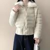 Winter new high-waisted European and American spice girls slim-fitting short jacket warm cotton clothing fashionable versatile casual jacket