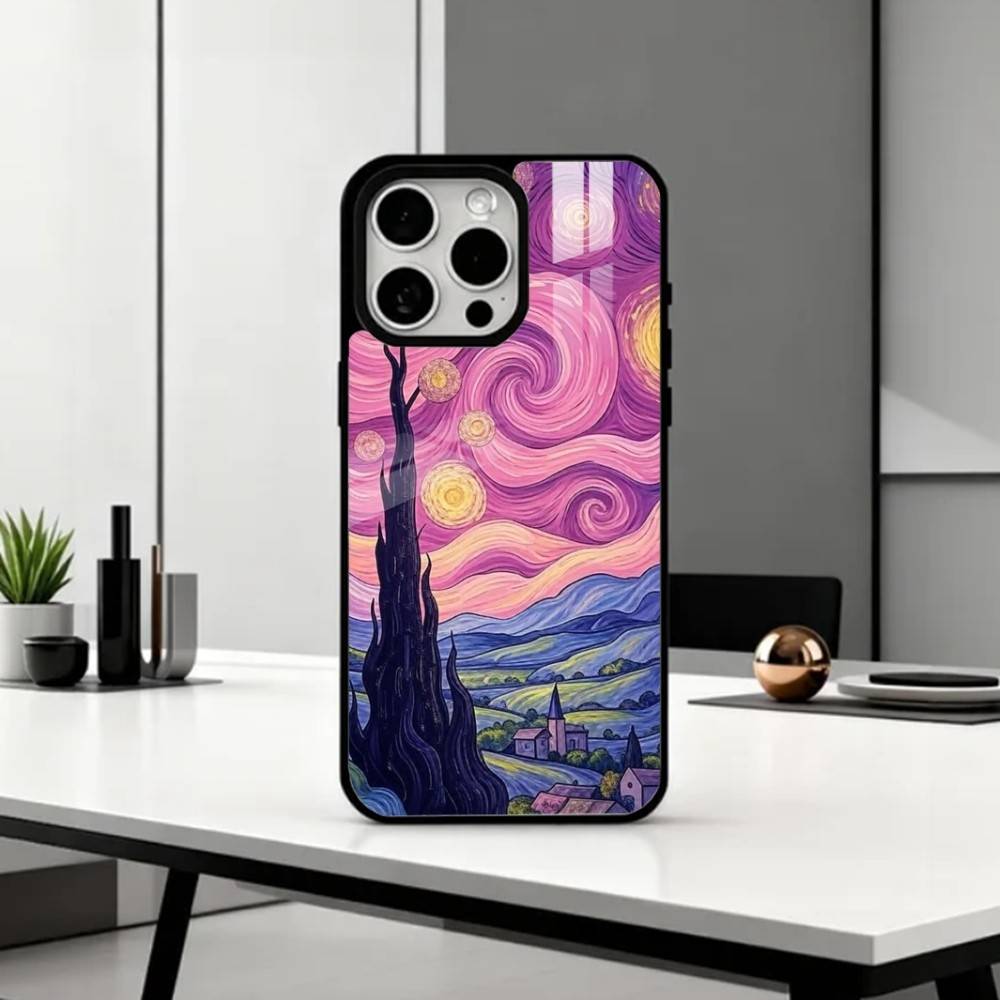 V-Van G-Gogh The Starry Night   Phone Case For iPhone17,16,15,14,13,12,11 Plus,Pro Max Magnetic For Magsafe Wireless Charging