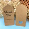 50 Pies Blank Kraft Paper Tags with Jute Ropes  Year Christmas Party Gift Thank You Cards Wedding Bags Package Love Lable