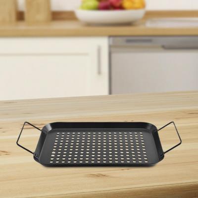 Koszyk na patelnię grillową Taca grillowa BBQ Naczynie metalowe do smażenia na kempingu