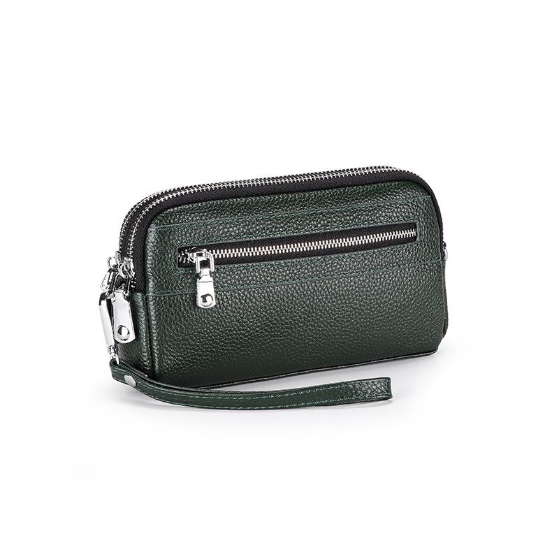 

Женский клатч из натуральной кожи, сумка-цепочка через плечо для дам, кошельки для монет, длинный кошелек на молнии, женская сумка-мессенджер в ковбойском стиле