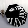 1pc Zebra Stripes Automatic Folding Umbrella - Compact Travel Umbrella with Auto Open/Close 8-Rib Heavy-Duty Shaft for Women/Men -l042