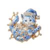 Sparkly Rhinestone Lapel Pin Vintage Enamel Brooch Fashion Christmas Brooch  Hat Decoration
