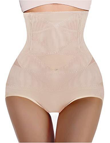 European and American Large-size Shaping Body Sculpting Belly Pants, Mesh Breathable Thin Women's Hip Lift High Waist Body Sculpting
