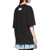 We11done Ss22 Logo Print Round Neck Short Sleeve T-Shirt Unisex Tops Black WD-TT1-22-694-U-BK