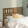 Vidaxl Bed Headboard, Brown, 126X4X100 Cm, Solid Pine Wood