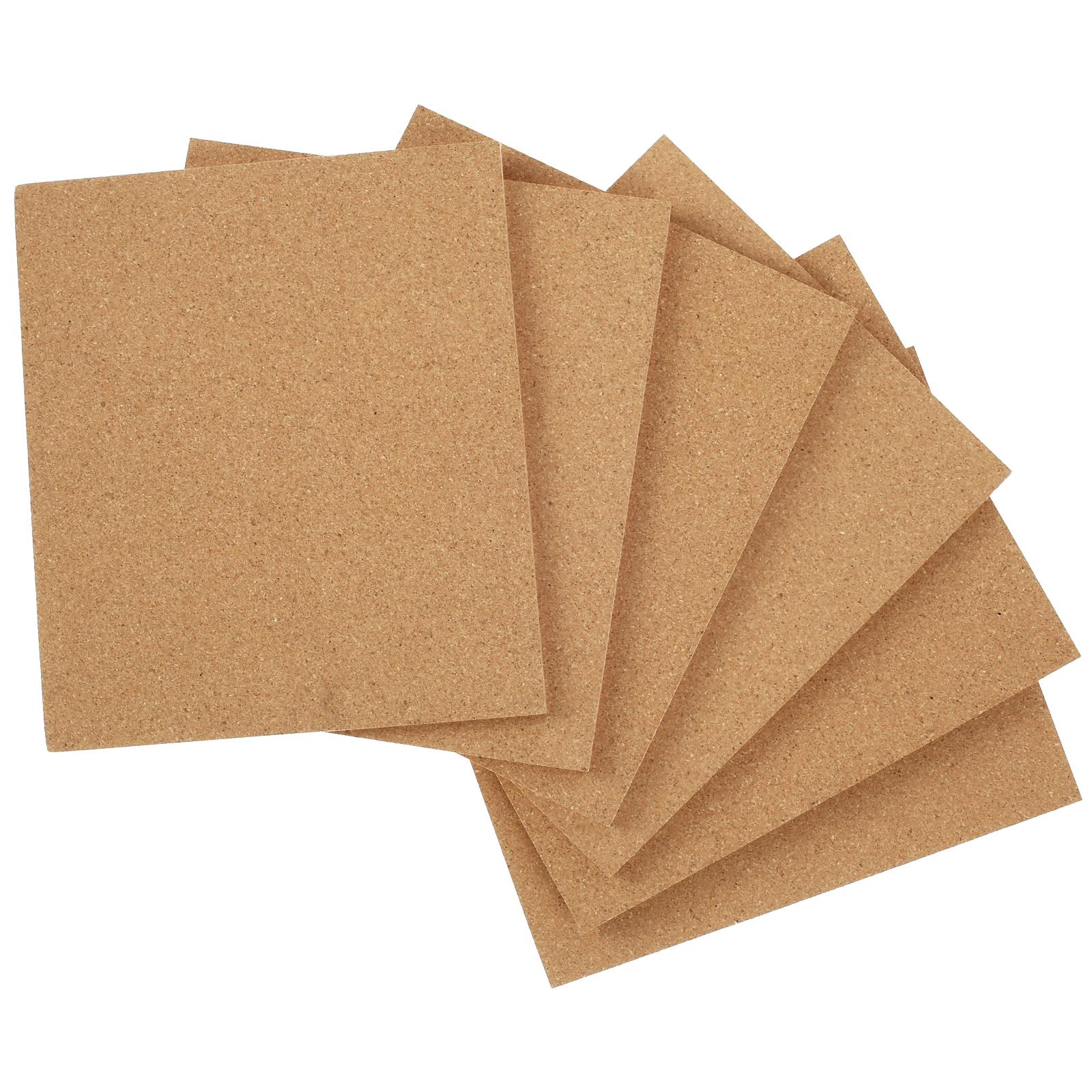 

6 шт. Прямоугольная пробковая доска, доска для объявлений, самоклеящаяся пробковая панель для демонстрации, для офиса, школы, фотофон, DIY домашний декор