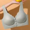 Breathable Front Buckle Seamless Underwear Thin Style Large Chest Small Plus Size Middle-aged and Elderly Women Comfortable No Ring Nursing BraBra