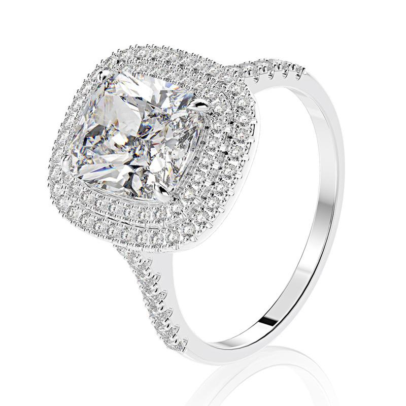 Gica Gema Personalized High Grade Rings 925 Sterling Silver 8*9mm Gemstone Unique Design Romantic Fine Finger Jewelry Wedding Party Gifts New Trend