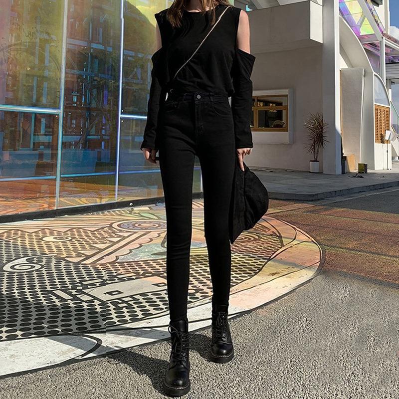 

Легінси з високою посадкою, еластичні, що моделюють фігуру, довжиною 9/10 5XL чорний