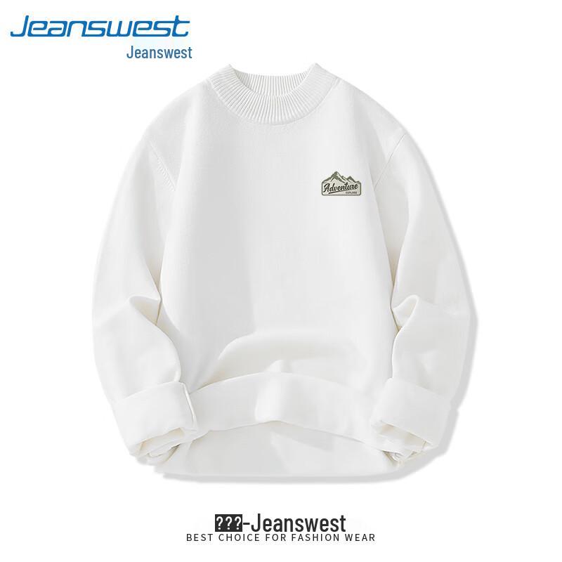 Jeanswest Men's Half-High Collar Japanese Style Knit Sweater