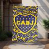 Cabj Flannel Blanket Soft Warm All-Season Throw, Design for Camping, Car Travel, Hiking Sofa, Bed, Office Perfect Gift for Parties
