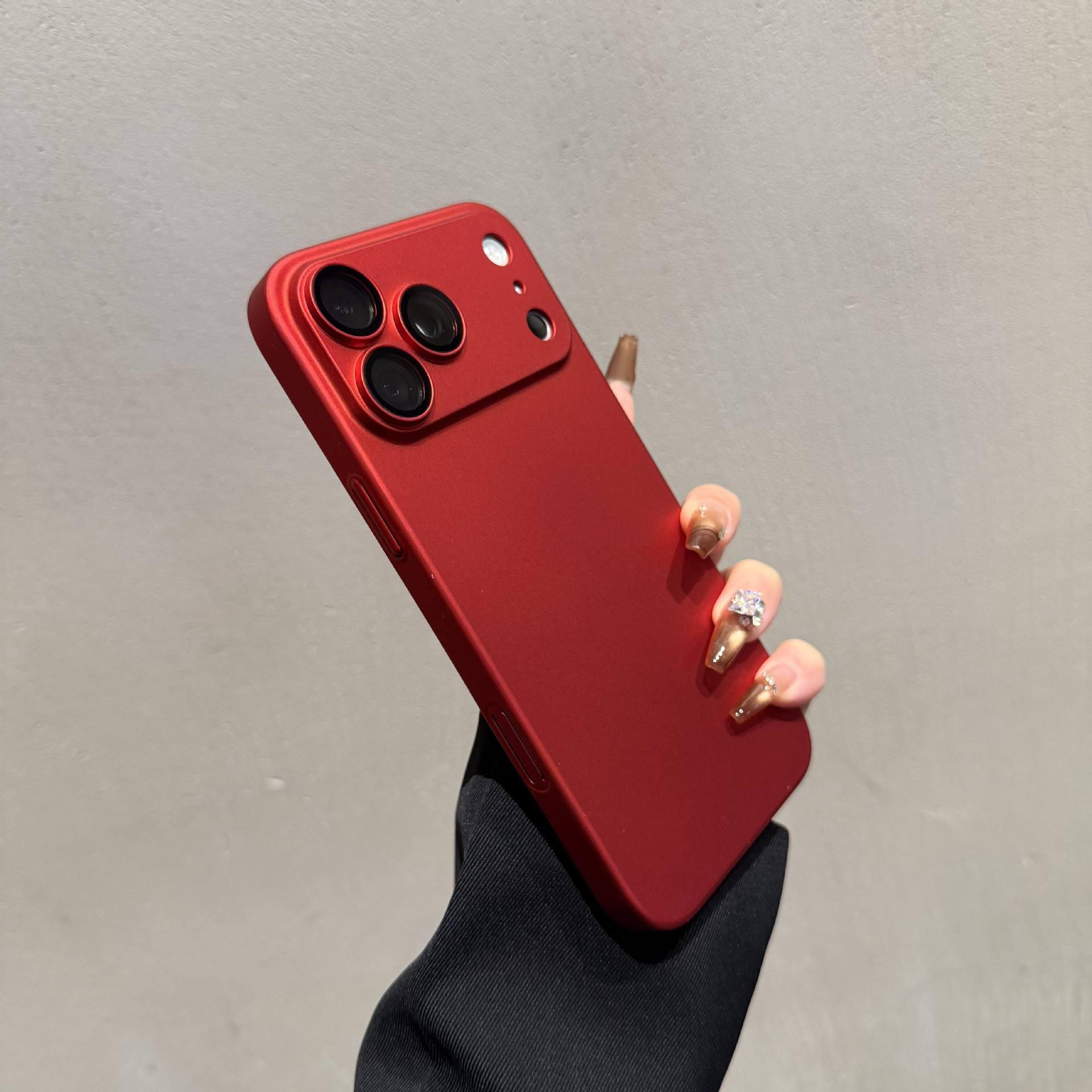 

Apple 17 Pro Max Case: New Frosted Skin-Feel, Built-in Lens Film, Anti-Fall, Hard Protection Pro