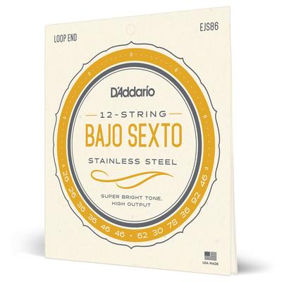 Bajo Sext Saiten Edelstahl EJS86 D'Addario []