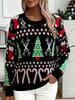 European & American Plus Size Knit Sweater: Loose, Warm, Long Sleeve Christmas Knitwear for Women - Fall/Winter 2025