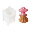 Halloween Silicone Moulds Mushroom House Candle Molds Scented Candle Molds Craft Supplies for Halloween Decorations