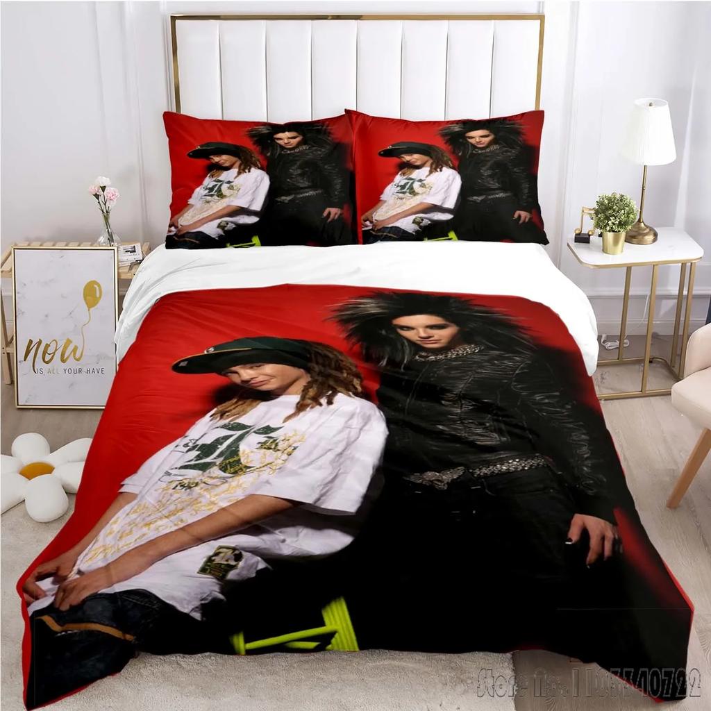 Tokio Hotel Bedding Set Single Twin Duvet Cover Set HD Comforter Cover for Kids Bedding Sets Bedclothes Bedroom Decor