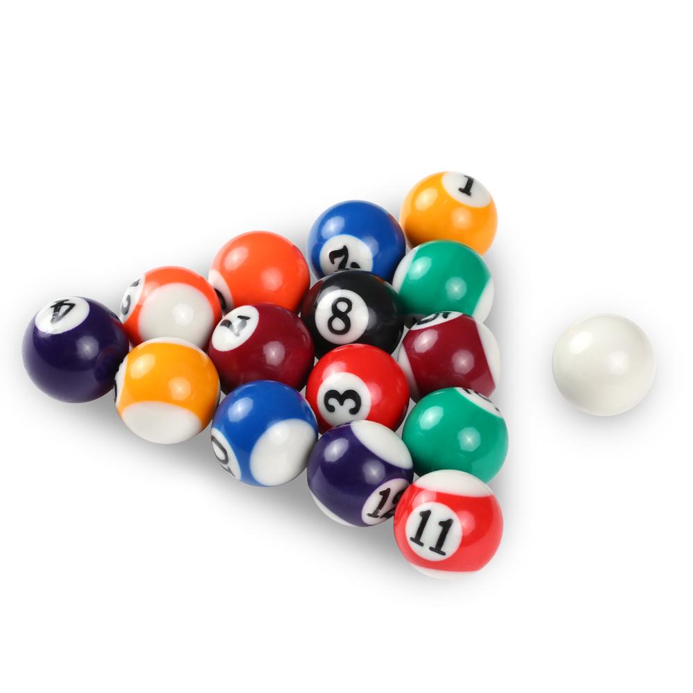 25MM   38MM Children Billiards Table Balls Set Resin Small Pool Cue Balls Full Set