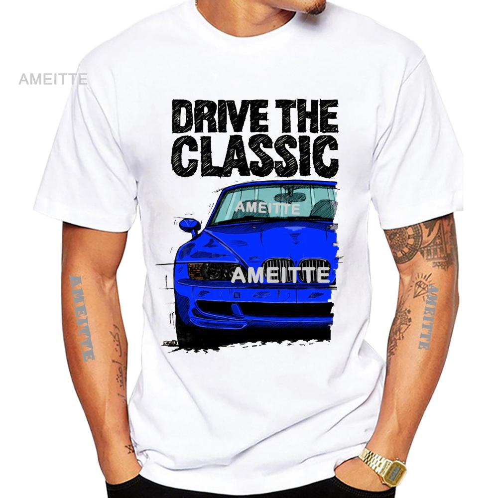 Neues Sommer Unisex Kurzarm Fahren Das Klassische Z3 M Sportwagen T-Shirt Weißes T-Shirt Coole Lässige Jungen T-Shirts Weiße Oberteile